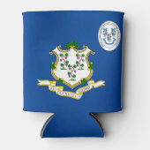 Flagge Connecticut Dosenkühler (Vorderseite)