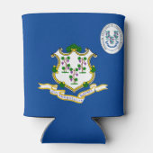 Flagge Connecticut Dosenkühler (Rückseite)