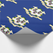 Flagge Connecticut Geschenkpapier (Ecke)