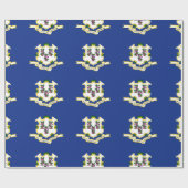 Flagge Connecticut Geschenkpapier (Flach)