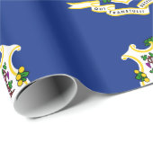 Flagge Connecticut Geschenkpapier (Rolleneckpunkt)