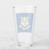 Flagge Connecticut Glas (Rückseite)