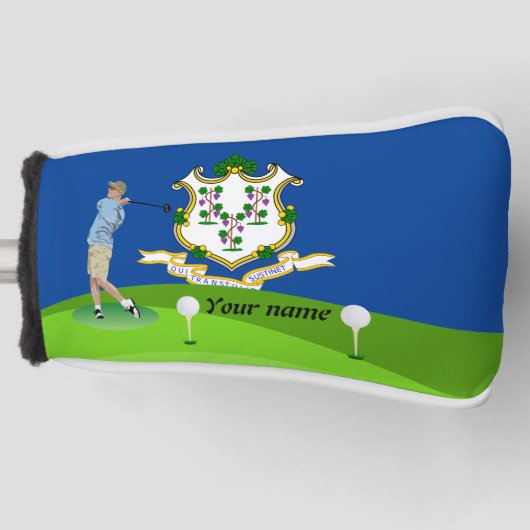Flagge Connecticut Golf Headcover (Vorderseite)