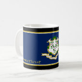 Flagge Connecticut Kaffeetasse (Vorderseite Links)
