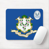 Flagge Connecticut Mousepad (Mit Mouse)