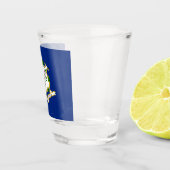 Flagge Connecticut Schnapsglas (Rechts)