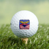 Flagge Connecticut USA Golfball (Insitu T-Shirt)