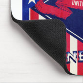 Flagge Connecticut USA Mousepad (Ecke)