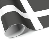 Flagge Cornwall Kernow St. Pirans Geschenkpapier (Rolleneckpunkt)