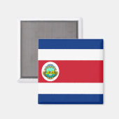Flagge Costa Rica Magnet (Vorderseite/Rückseite)