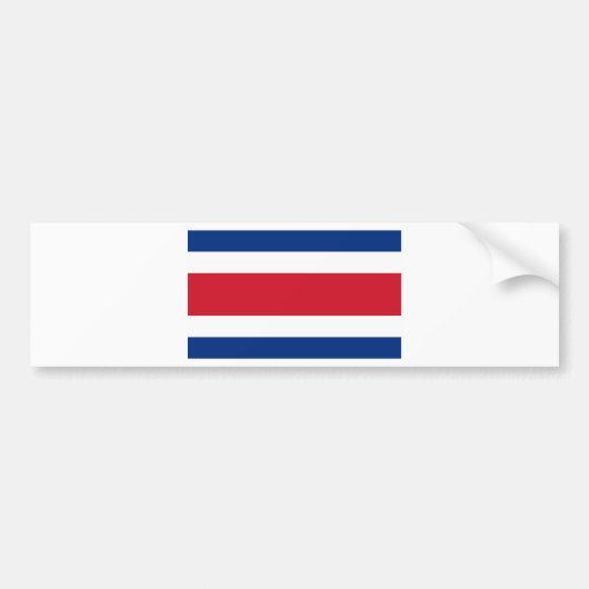 Flagge Costa Ricas Autoaufkleber (Vorne)