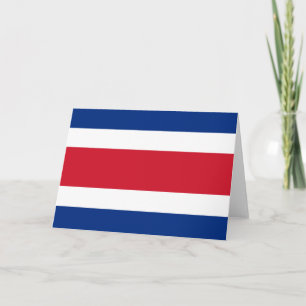 Flagge Costa Ricas Dankeskarte