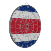 Flagge Costa Ricas Dartscheibe (Vorderseite Links)