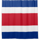 Flagge Costa Ricas Duschvorhang (Vorderseite)