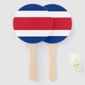 Flagge Costa Ricas Fächer (Vorne und Hinten)