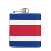 Flagge Costa Ricas Flachmann (Vorderseite)