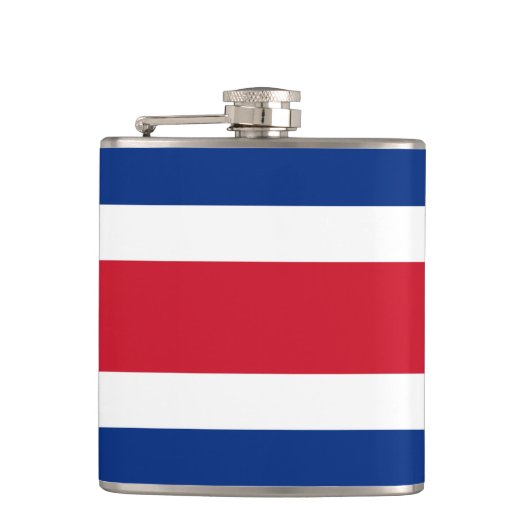 Flagge Costa Ricas Flachmann (Vorderseite)