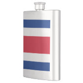 Flagge Costa Ricas Flachmann (Links)