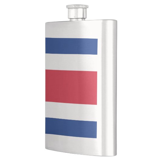 Flagge Costa Ricas Flachmann (Links)