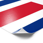 Flagge Costa Ricas Fotodruck (Ecke)
