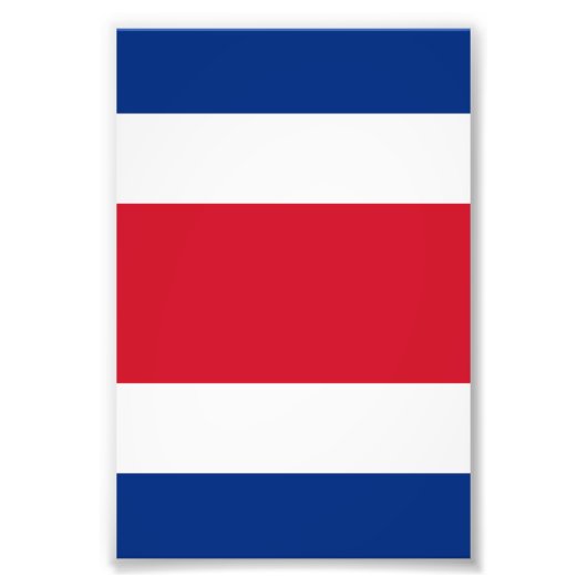 Flagge Costa Ricas Fotodruck (Vorne)