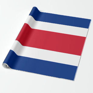 Flagge Costa Ricas Geschenkpapier