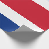 Flagge Costa Ricas Geschenkpapier (Ecke)