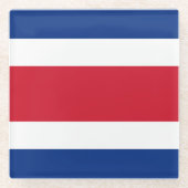 Flagge Costa Ricas Glasuntersetzer (Vorderseite)