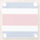 Flagge Costa Ricas Glasuntersetzer (Rückseite)