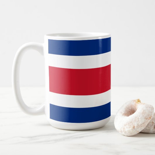 Flagge Costa Ricas Kaffeetasse (Mit Donut)