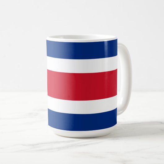Flagge Costa Ricas Kaffeetasse (VorderseiteRechts)