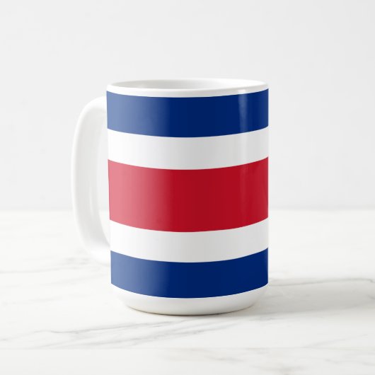 Flagge Costa Ricas Kaffeetasse (Vorderseite Links)
