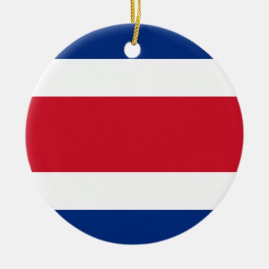 Flagge Costa Ricas Keramik Ornament (Vorne)