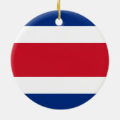 Flagge Costa Ricas Keramik Ornament (Hinten)