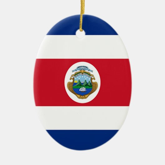 Flagge Costa Ricas Keramik Ornament (Vorne)