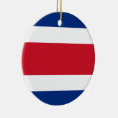 Flagge Costa Ricas Keramik Ornament (Rechts)