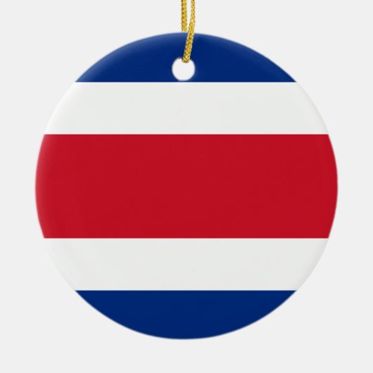 Flagge Costa Ricas Keramik Ornament (Vorne)