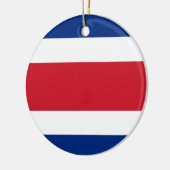 Flagge Costa Ricas Keramik Ornament (Links)