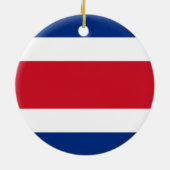 Flagge Costa Ricas Keramik Ornament (Hinten)