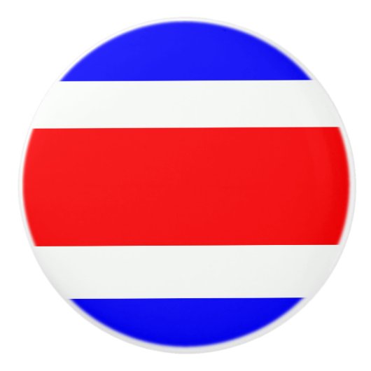 Flagge Costa Ricas Keramikknauf (Vorderseite)