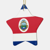 Flagge Costa Ricas Keramikornament (Links)