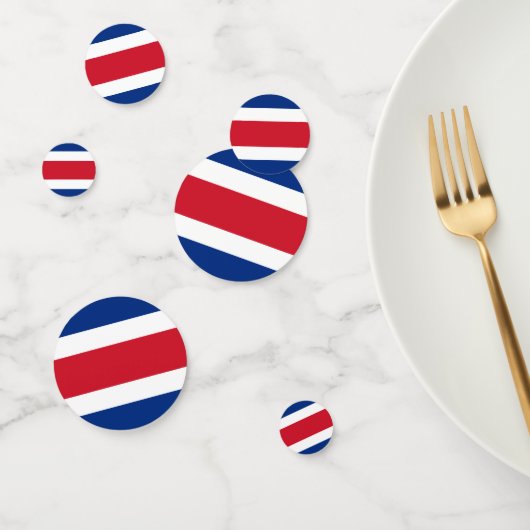 Flagge Costa Ricas Konfetti (Gruppe)