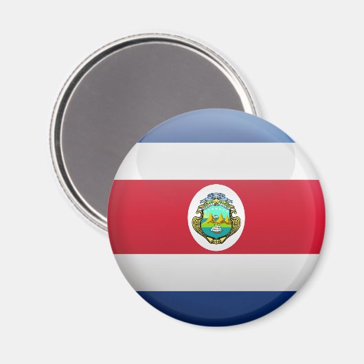 Flagge Costa Ricas Magnet (Vorderseite/Rückseite)