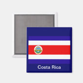 Flagge Costa Ricas Magnet (Vorderseite/Rückseite)