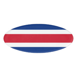 Flagge Costa Ricas Namenschild