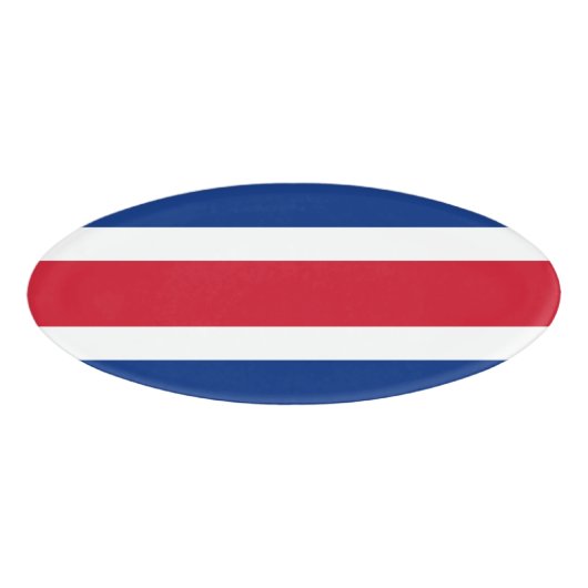 Flagge Costa Ricas Namenschild (Vorderseite)