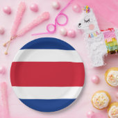 Flagge Costa Ricas Pappteller (Party)