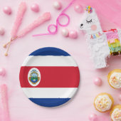 Flagge Costa Ricas Pappteller (Party)