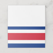 Flagge Costa Ricas Platzkarte (Außenseite Aufgefaltet)