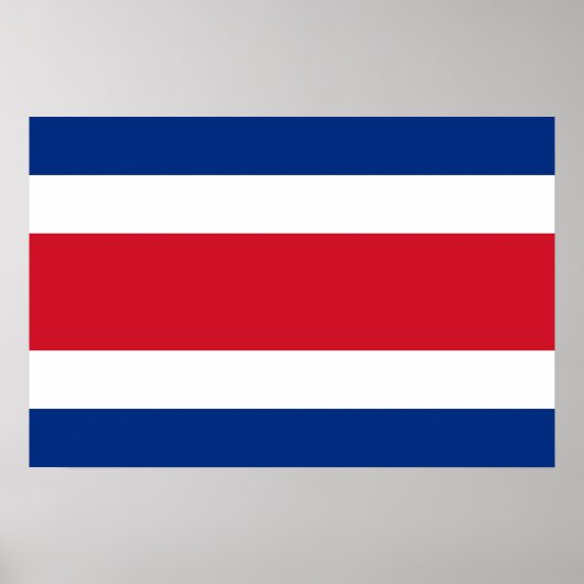 Flagge Costa Ricas Poster (Vorne)